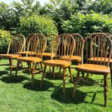 Set of 8 Baumann bistro chairs