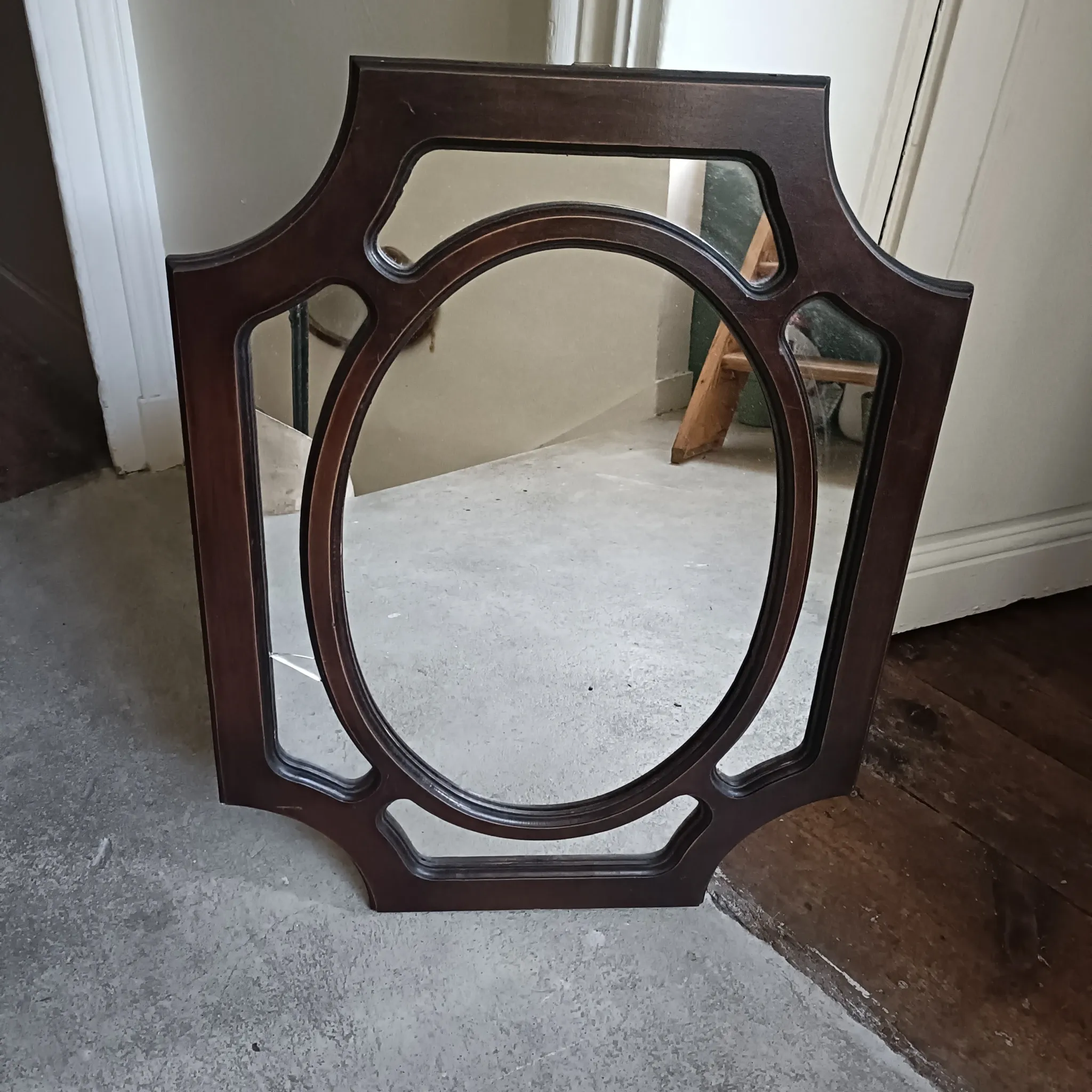 Art Deco mirror with beading
