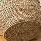 Large storage basket made from natural fibers