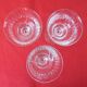 Lot 3 glasses on foot Aperitif crystal chiseled H. 14 cm Diameter edge sup. 7.7 cm