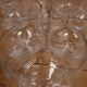 10 antique hand-blown wine glasses engraved with floral decoration
