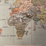 Lithography on Earth from 1897 - major communication routes, population density and religions