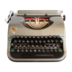 Collectible typewriter, personal Japy or P68, select grey metal model