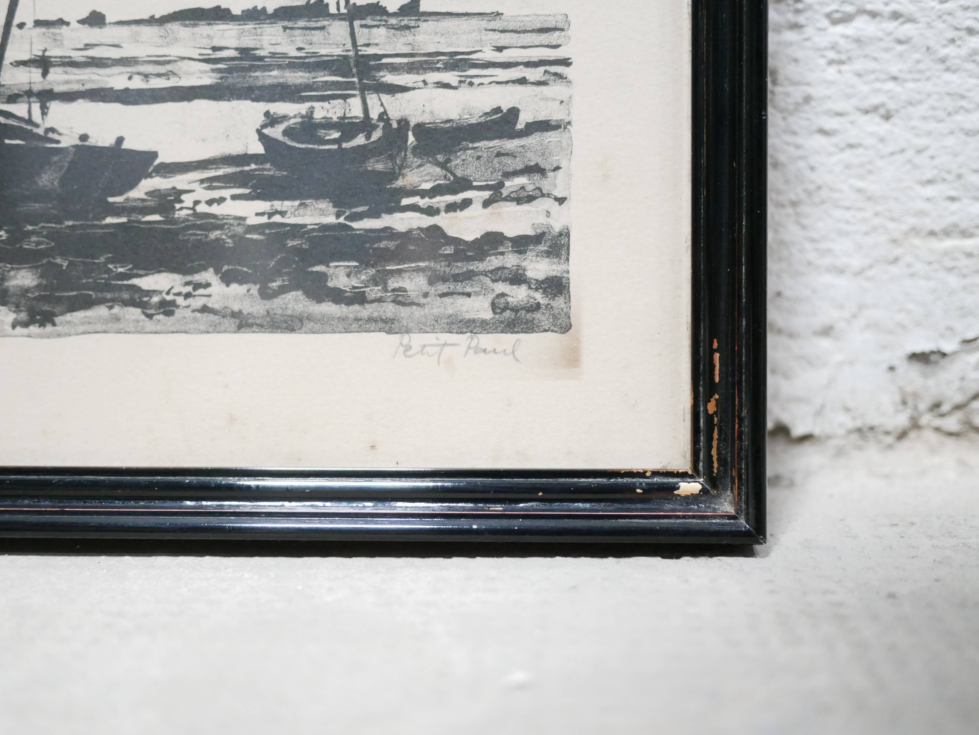 Lithograph artist's proof signed Paul Petit