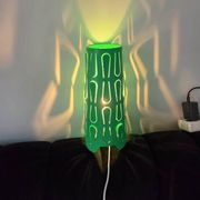 Lampe verte en métal ikea vintage