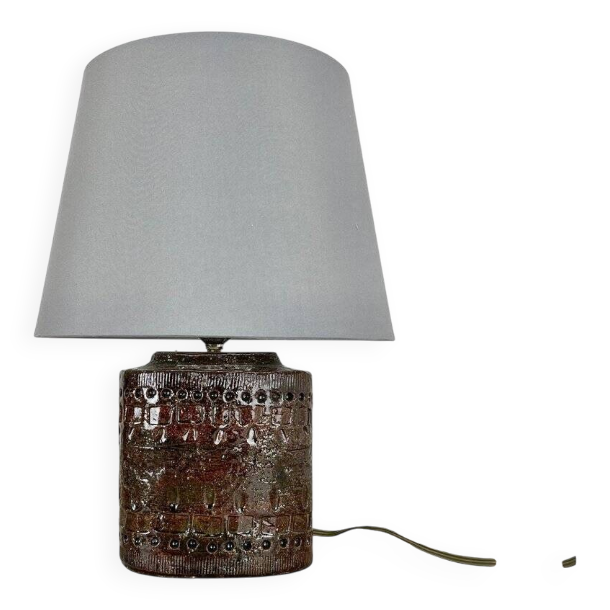 Large ceramic table lamp by Bitossi, 1970s