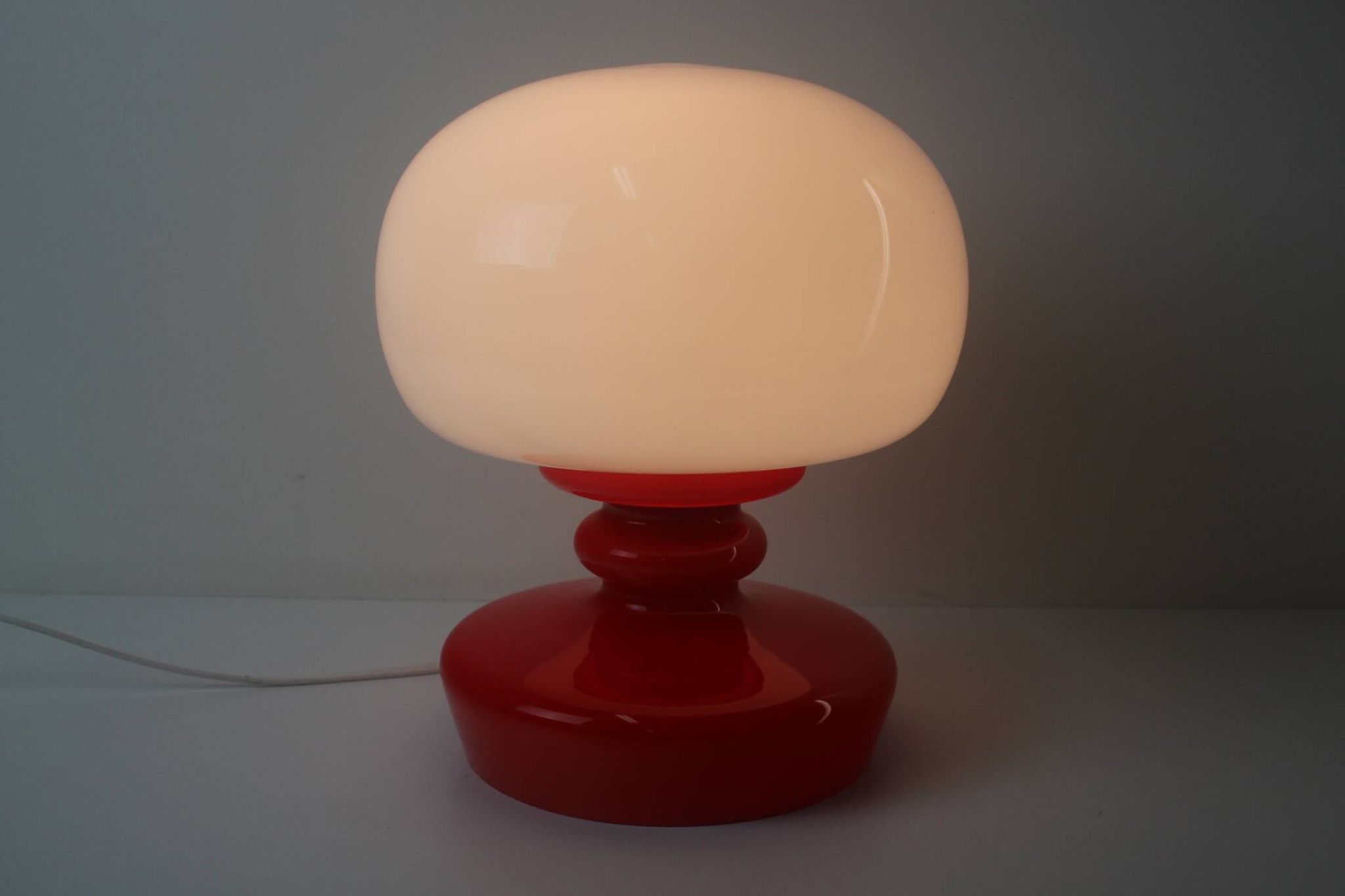 Vintage All Glass Lamp, Štěpán Tabery, Lighting Glass n.p, 1970's.