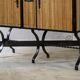 1960s rattan sideboard similar to Audoux & Minnet.
