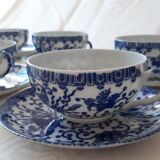 6 teacups made of fine porcelain from vintage Japan