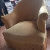 Fauteuils crapaud ocre