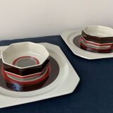Service 4 people Avant Garde de Villeroy and Boch 1970