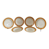 Set of 6 vintage soup plates Gien 50