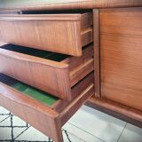 Scandinavian design sideboard in vintage teak