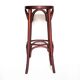 Curved wooden bar stool, vintage high stool, vintage stool, bar decor, vintage furniture