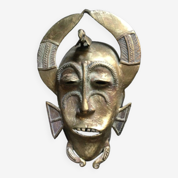 Ancient African bronze mask