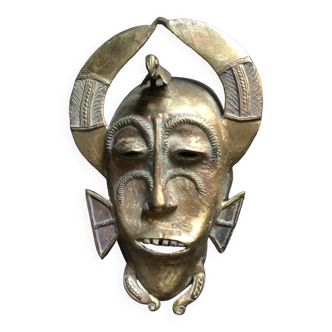 Ancient African bronze mask