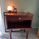 Vintage wooden bedside table