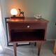 Vintage wooden bedside table