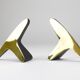 Pair Carl Auböck Minimalist Mid-Century Brass Bookends #3847, Vienna, Austr
