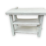 Établi bleu en bois