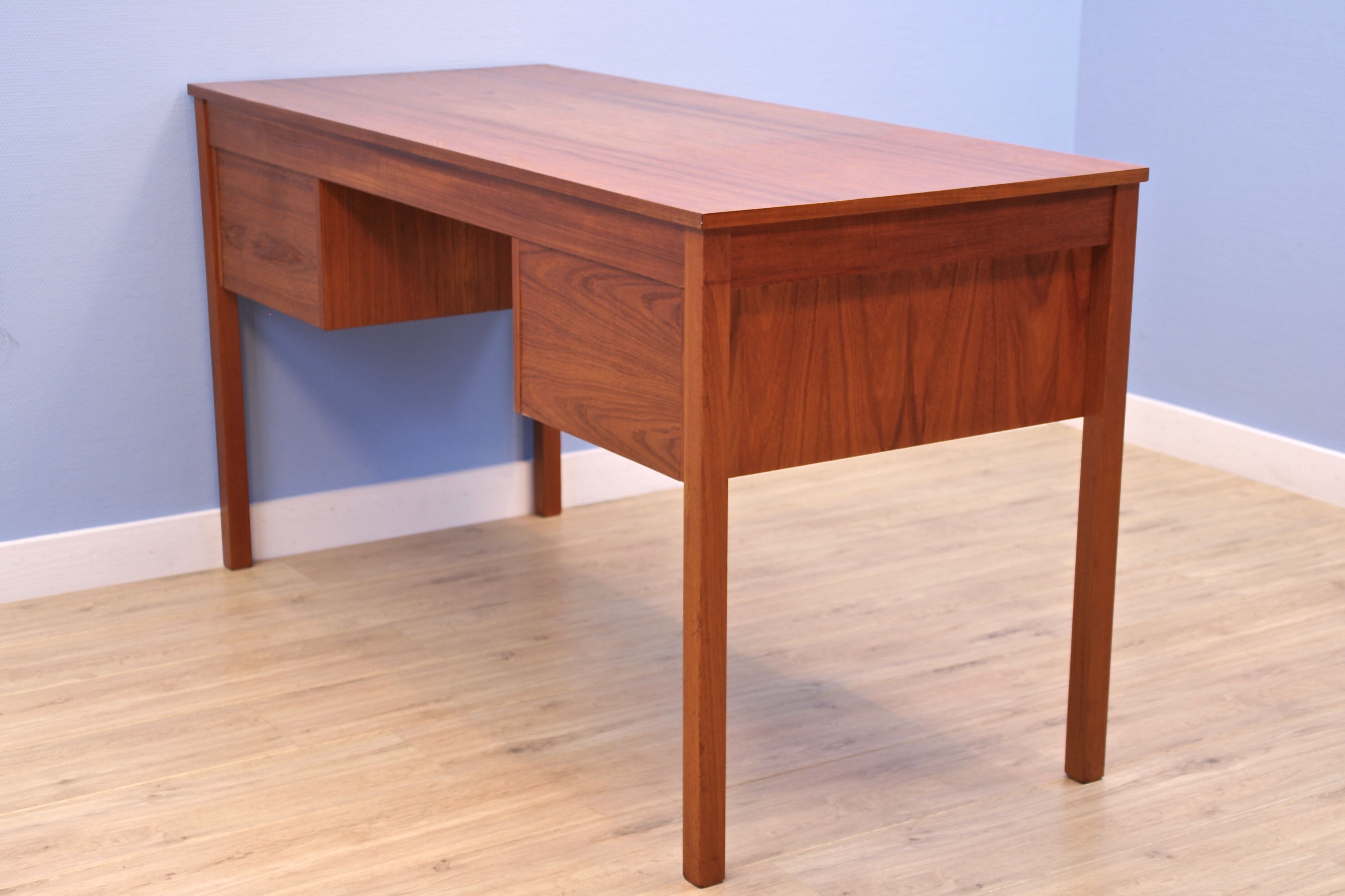 Danish writing desk in teak by Domino Møbler Danmark, 1960s