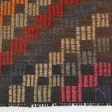 5x7 Red & Orange Vintage Kilim Rug, 171x225Cm