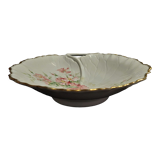 Hollow dish limoges porcelain france flowers xxth