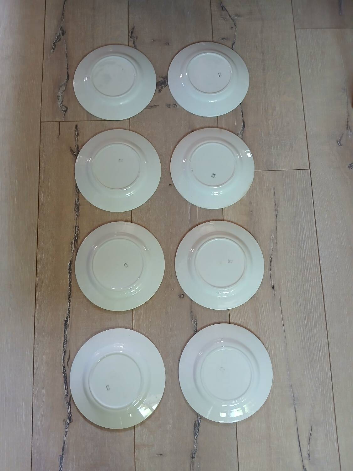 8 old Badonviller dessert plates