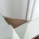 Chrome metal and smoked glass console