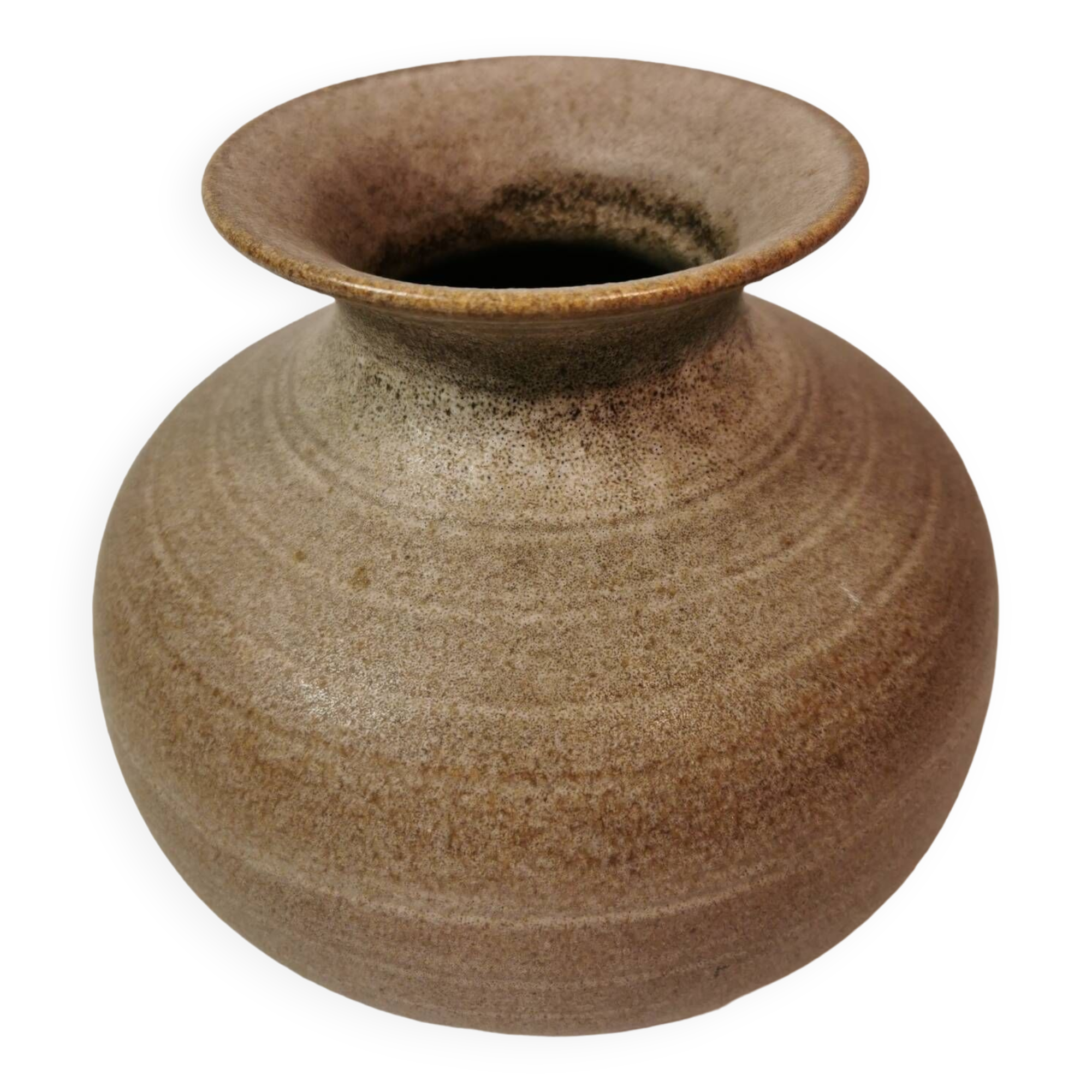 Vintage signed and numbered stoneware vase