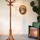 Baumann curved wooden parrot coat rack