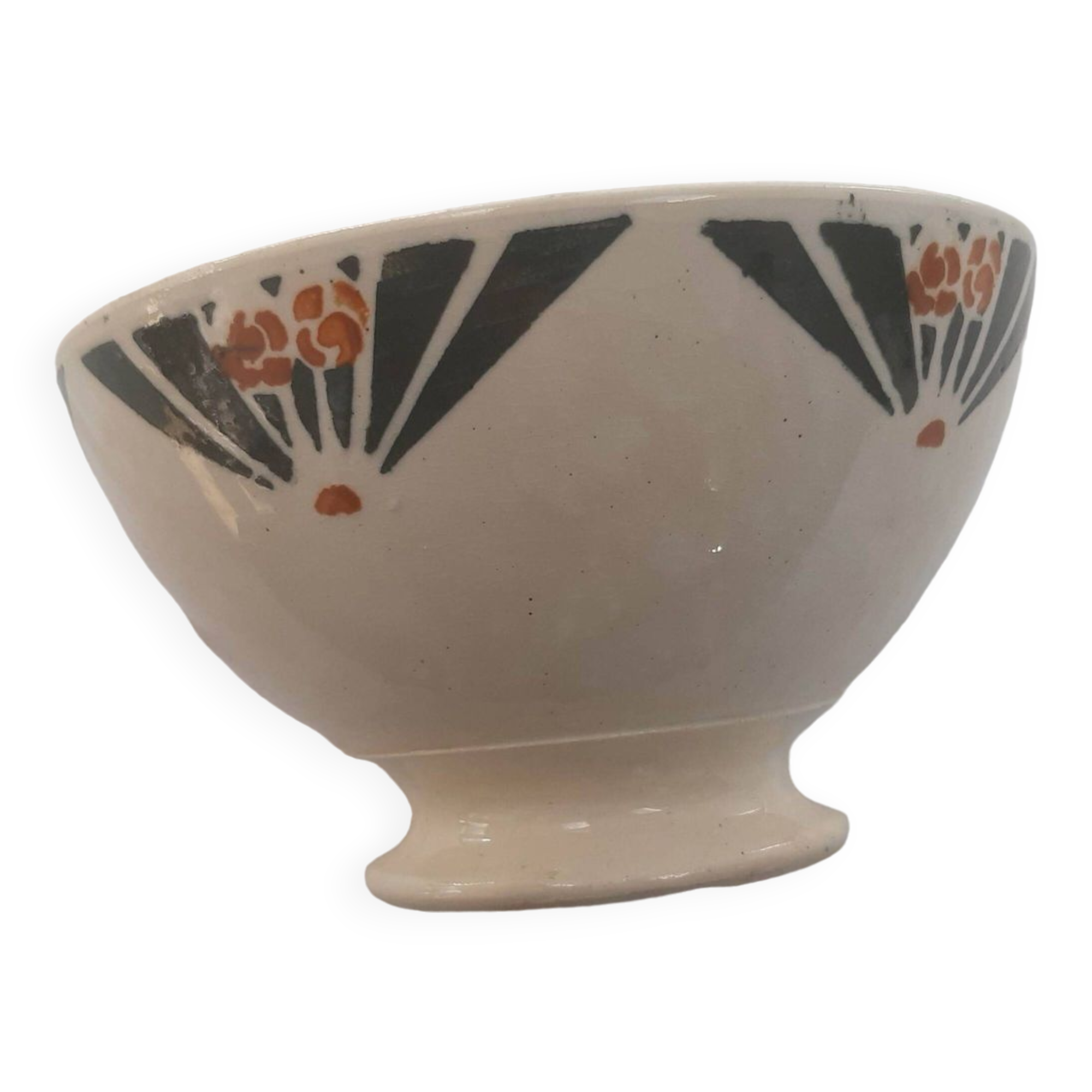 Old bowl stencil drawing