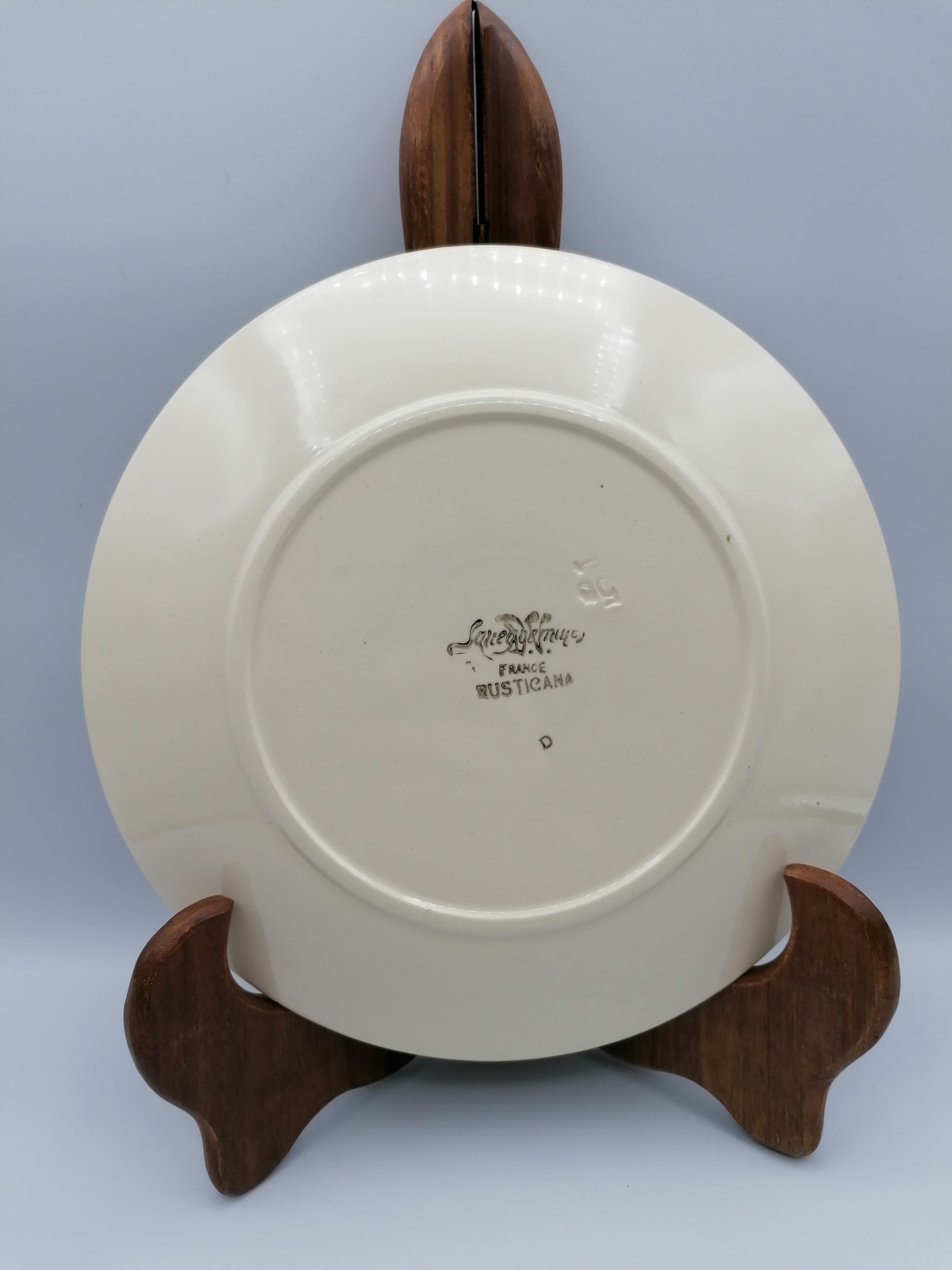 Pair of Sarreguemines plates