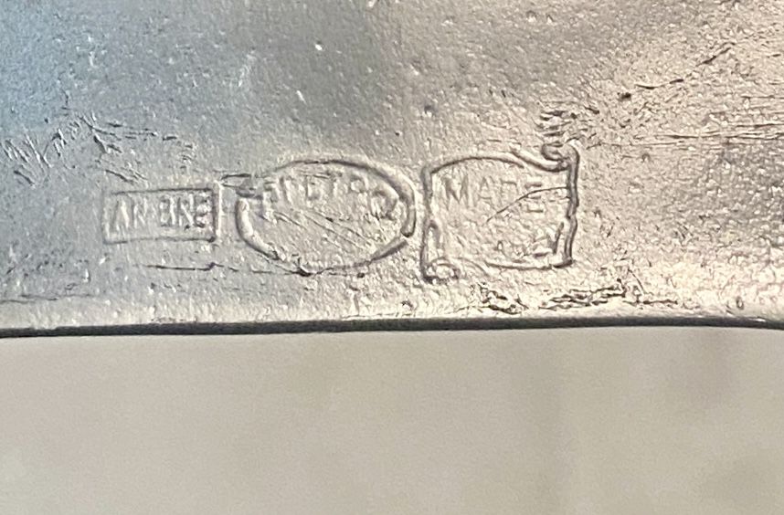 Pair of pewter candle holders - Made in Italy - 70s