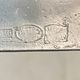Pair of pewter candle holders - Made in Italy - 70s