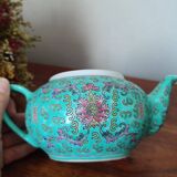 Vintage Min Shou Porcelain teapot turquoise