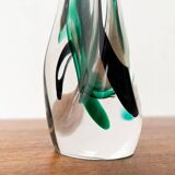 Vintage art glass vase by Max Verboeket for Kristalunie Maastricht, 1970s