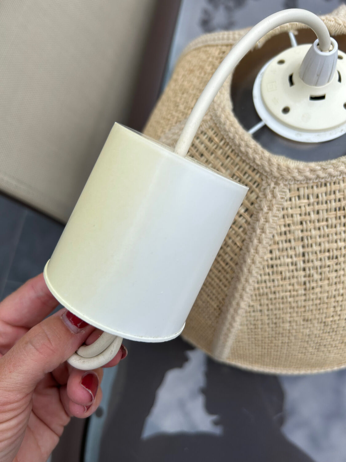 Suspension Flower in natural fibers