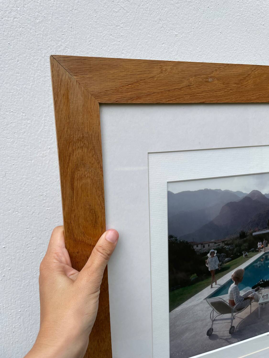 Original framed photograph of Aarons pool