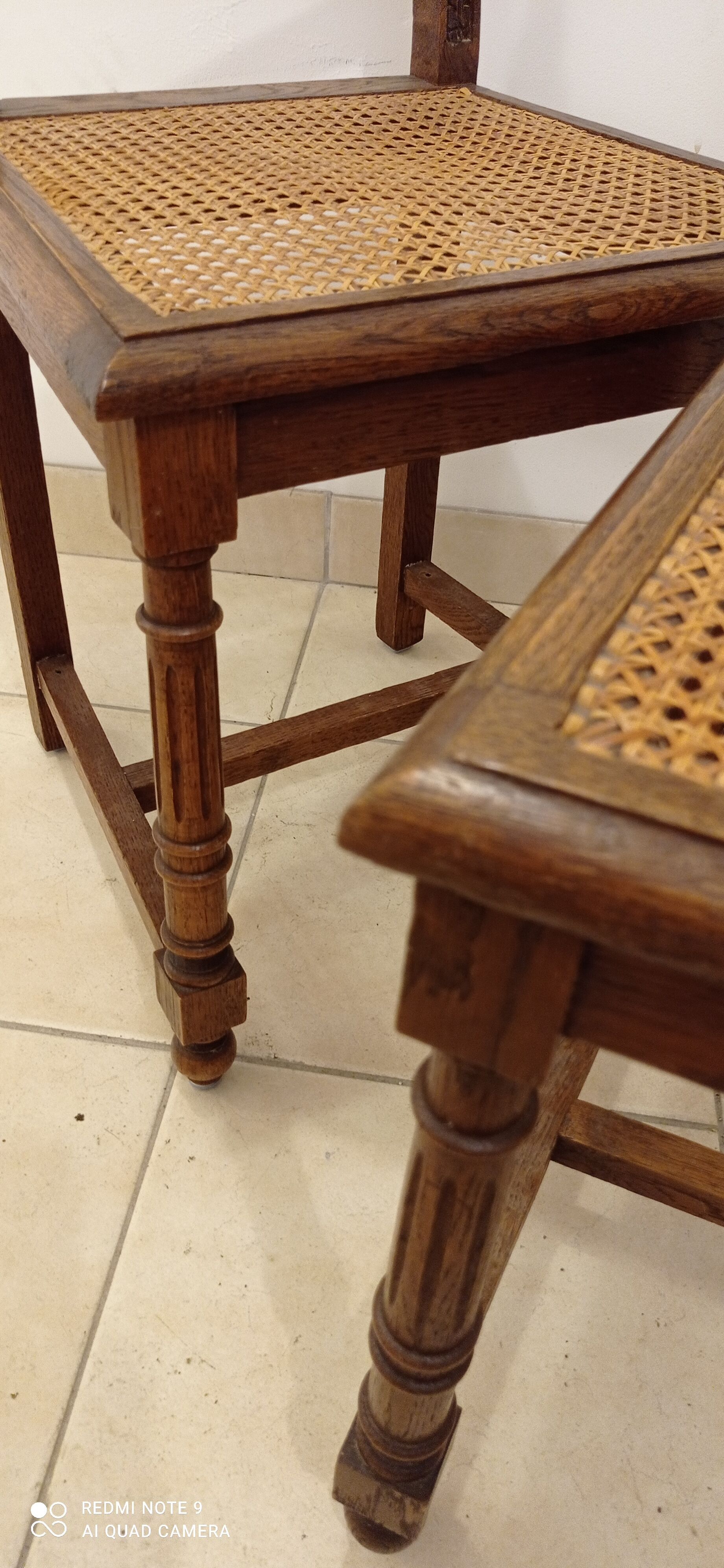 Pair of tanned chairs