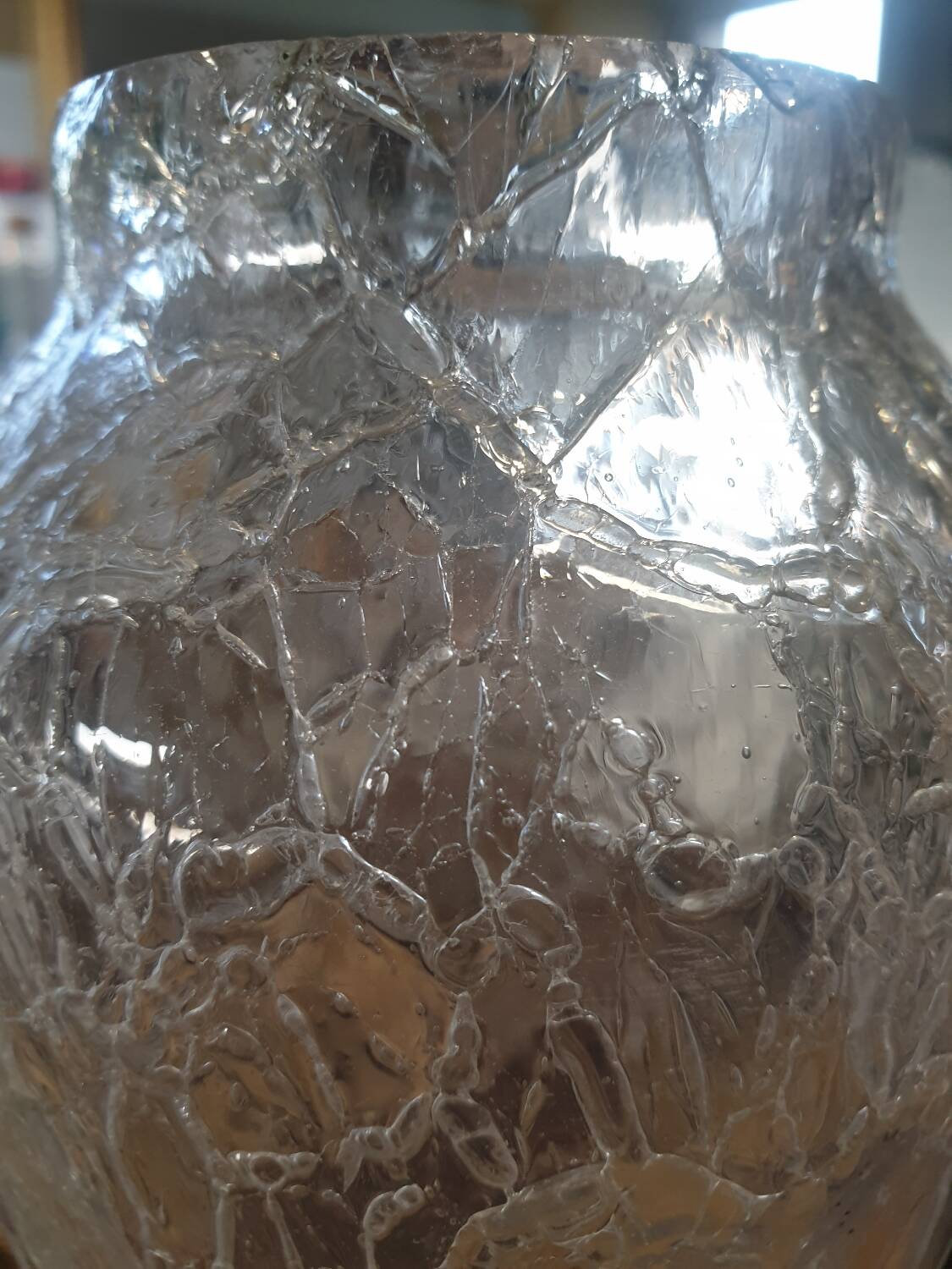 Vintage bubble effect vase