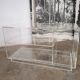 80s plexiglass hi-fi furniture shelf