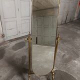 Psyche mirror in vintage gilded bronze