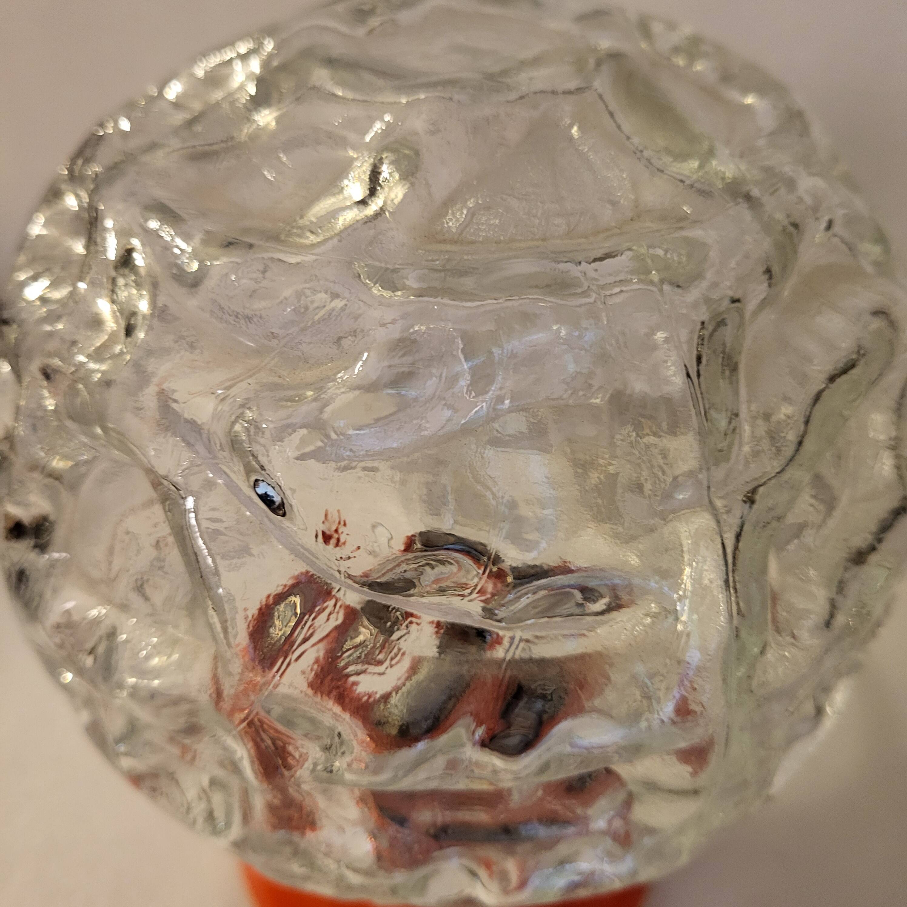 Lampe globe orange, space âge, Allemagne, 1960-70