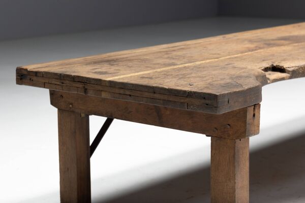 Table basse d'artisan bijoutier, France, XIXe siècle