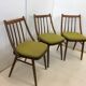 Lot de 3 chaises de salle à manger en bois vintage MIER TOPOLCANY Antonin Suman des années 60 Tchécoslovaquie