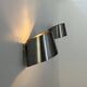 Pair of vintage wall lights, brushed metal, France 1970