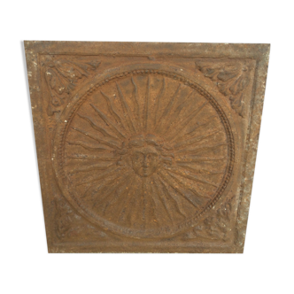 Sun King fireplace plate