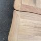 Small dining table, extendable Louis XV kitchen table, stripped oak.