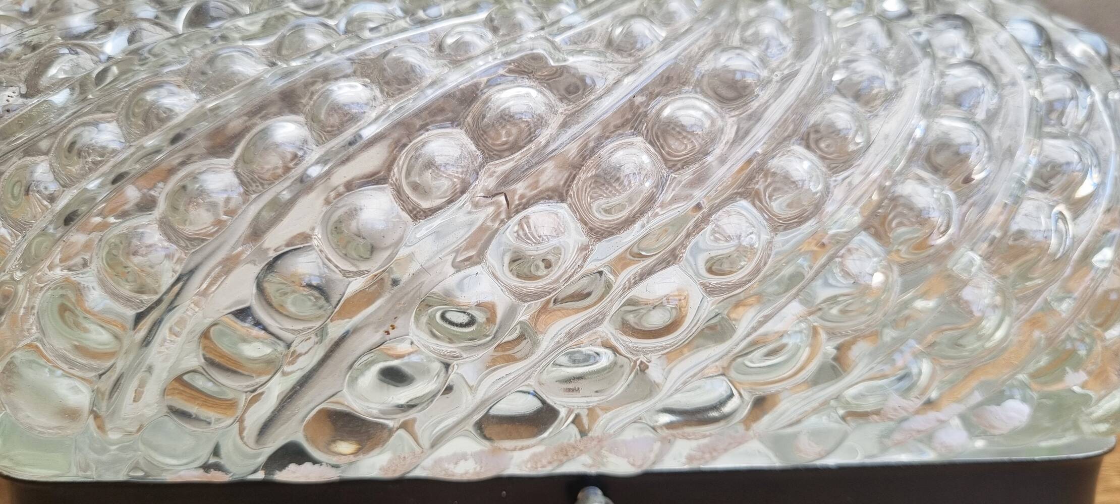 Pair of bubble wall lights with pull, vintage, 70s